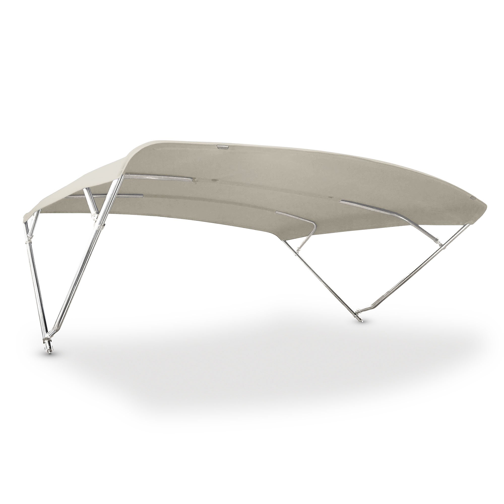 Premium Bimini Top for Boats and Rafts 40 mm 316L Polished Stainless Steel Oyster Acrylic Fabric Majestic Boat Cover